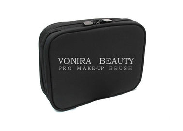 Pro Makeup Brush Case กระเป๋าเครื่องสำอางหรือที่วางแปรงสำหรับการเดินทางสีดำ
