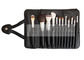 High Quality 12PCs Synthetic Hair Makeup Brushes With Magnetic Pouch