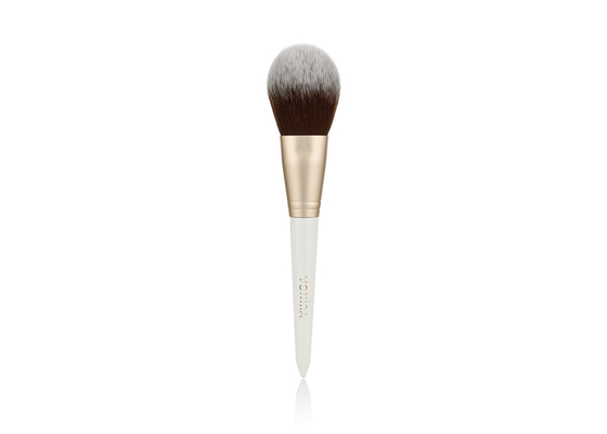 Vonira Beauty Studio Makeup Flat Powder Brush With Golden Aluminum Ferrule Birch Wooden Handle สีสวย โฟนิรา สตูดิโอเครื่องสําอางผิวหน้า แปดปูนแปรง พร้อมมือไม้