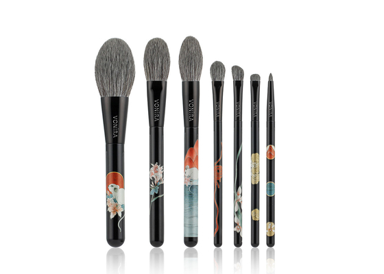 โฟนิสต์ความงาม Vonira Basic 7 Pieces เครื่องแต่งหน้า Brushes Collection Gift Set de Brochas de Maquillaje โปรเฟชั่นอล OEM ODM