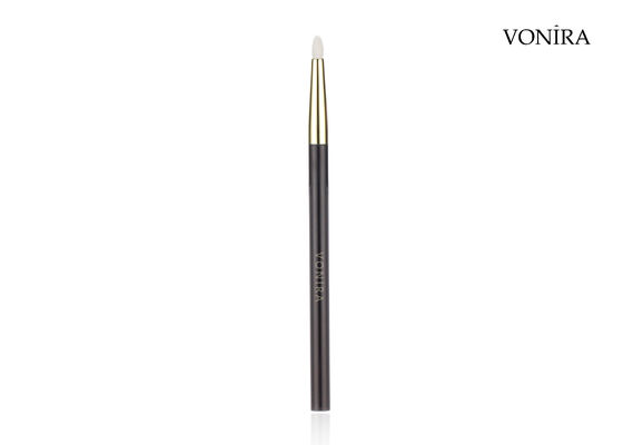 แปรงเขียนคิ้วขนแพะธรรมชาติสีขาวด้ามสีน้ำตาลเข้ม Vonira Custom Wholesales