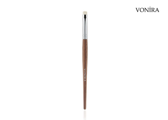 Vonira Custom Wholesale Natural White Goat Hair Brown Ebony Handle Makeup Detail Eye Shader Brush สีขาว สีขาว สีขาว สีขาว