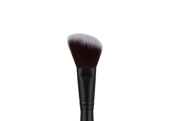 Vonira Professional Dual Ended Makeup Blush Contour Brush แปรงไฮไลท์บรอนเซอร์สองด้านพร้อมด้ามจับสีดำ
