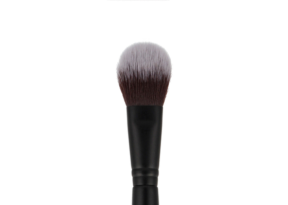 Vonira Professional Dual Ended Makeup Blush Contour Brush แปรงไฮไลท์บรอนเซอร์สองด้านพร้อมด้ามจับสีดำ