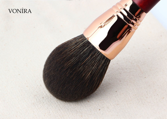 Vonira Beauty แปรงแต่งหน้าแป้งทรงโดมขนาดใหญ่หรูหราความหนาแน่นสูง แปรงแต่งหน้าแบบกระจายแป้ง Rouded พร้อมปลอกทองแดงกุหลาบ