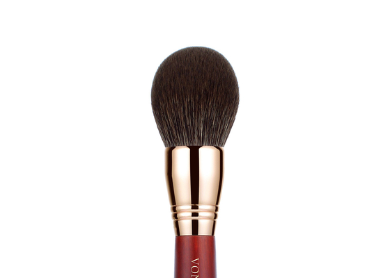 Vonira Beauty แปรงแต่งหน้าแป้งทรงโดมขนาดใหญ่หรูหราความหนาแน่นสูง แปรงแต่งหน้าแบบกระจายแป้ง Rouded พร้อมปลอกทองแดงกุหลาบ
