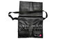 กระเป๋าแปรงแต่งหน้าเครื่องสำอางค์ PU ระดับมืออาชีพพร้อมสายเข็มขัดศิลปินสีดำ