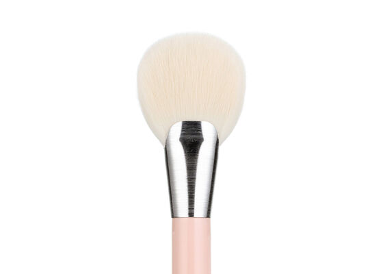 Vonira Beauty Fan Brush Luxury with Vegan Cruelty Free Taklon สายผมสังเคราะห์และมือไม้หญ้าที่สามารถนําไปใช้ใหม่ได้