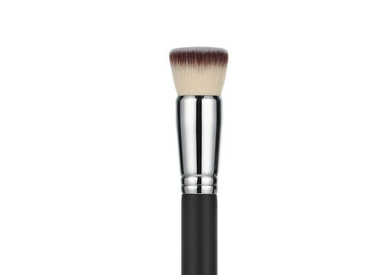 Vonira Beauty Luxury Flat Top Kabuki Makeup Foundation Brush พร้อมมือไม้เหล็กทองแดง