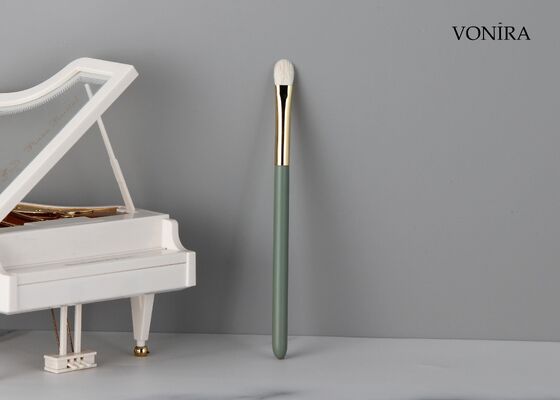 แปรงอายแชโดว์ขนาดเล็กขนแพะสีขาวธรรมชาติ Vonira Custom Wholesales พร้อมบริการ Private Label