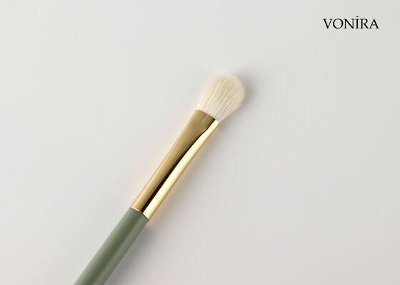 Vonira Custom Wholesale Natural White Goat Hair Fan Eye Blending Brush พร้อมบริการบริการสตาร์ทส่วนตัว