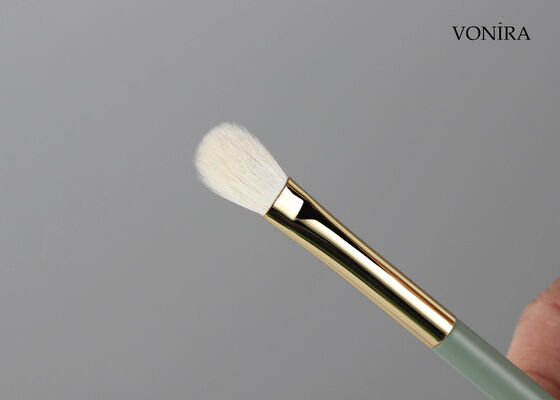 Vonira Custom Wholesale Natural White Goat Hair Fan Eye Blending Brush พร้อมบริการบริการสตาร์ทส่วนตัว