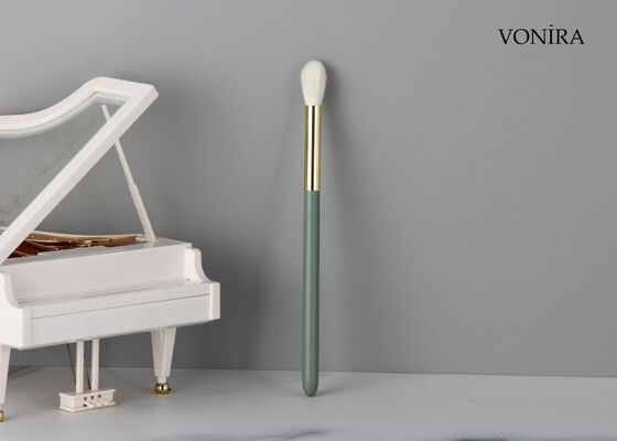 Vonira Custom Wholesale Natural White Goat Hair Fluffy Round Eye Blending Brush พร้อมบริการสตางค์ส่วนตัว
