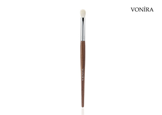 Vonira Custom Wholesale Natural White Goat Hair Brown Ebony Handle Makeup Eye Lid Blending Brush สีขาวของแพะ สีน้ําตาล สีน้ําตาล สีน้ําตาล สีน้ําตาล