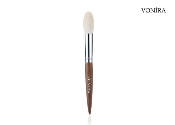 Vonira Custom Wholesale Natural White Goat Hair Brown Ebony Handle Face Makeup Highlighter Brush สีขาวของแพะ สีน้ําตาล สีน้ําตาล สีน้ําตาล สีน้ําตาล สีน้ําตาล สีน้ําตาล
