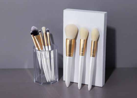 Vonira White Pearl แปรงแต่งหน้าเส้นใยสังเคราะห์ 8 ชิ้น