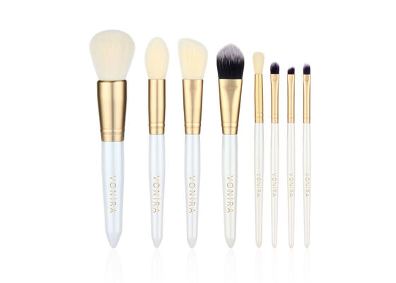 Vonira White Pearl แปรงแต่งหน้าเส้นใยสังเคราะห์ 8 ชิ้น