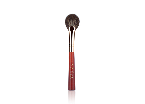 Vonira Beauty Professional Mini Fan แปรงแต่งหน้า Eye Highlighter แปรงผมสังเคราะห์มังสวิรัติขนาดเล็กเครื่องสำอาง Blush Brush
