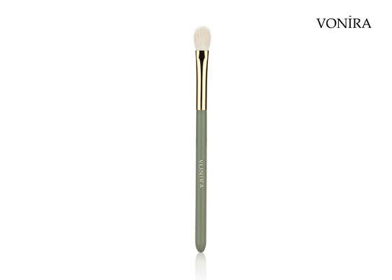 Vonira Custom Wholesale Natural White Goat Hair Fan Eye Blending Brush พร้อมบริการบริการสตาร์ทส่วนตัว